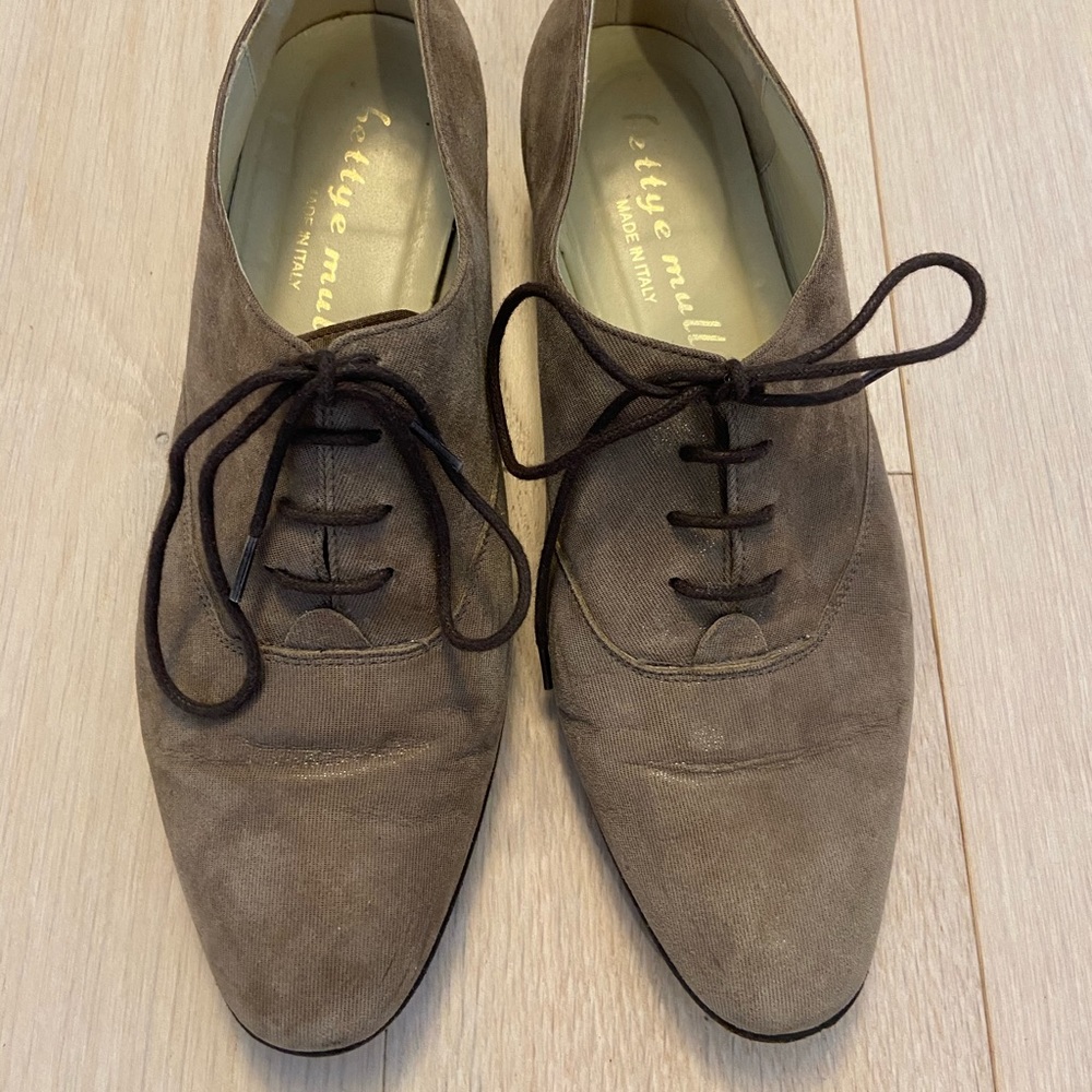 Bettye Muller, lace up shoe, sz 36, 24.5 cm